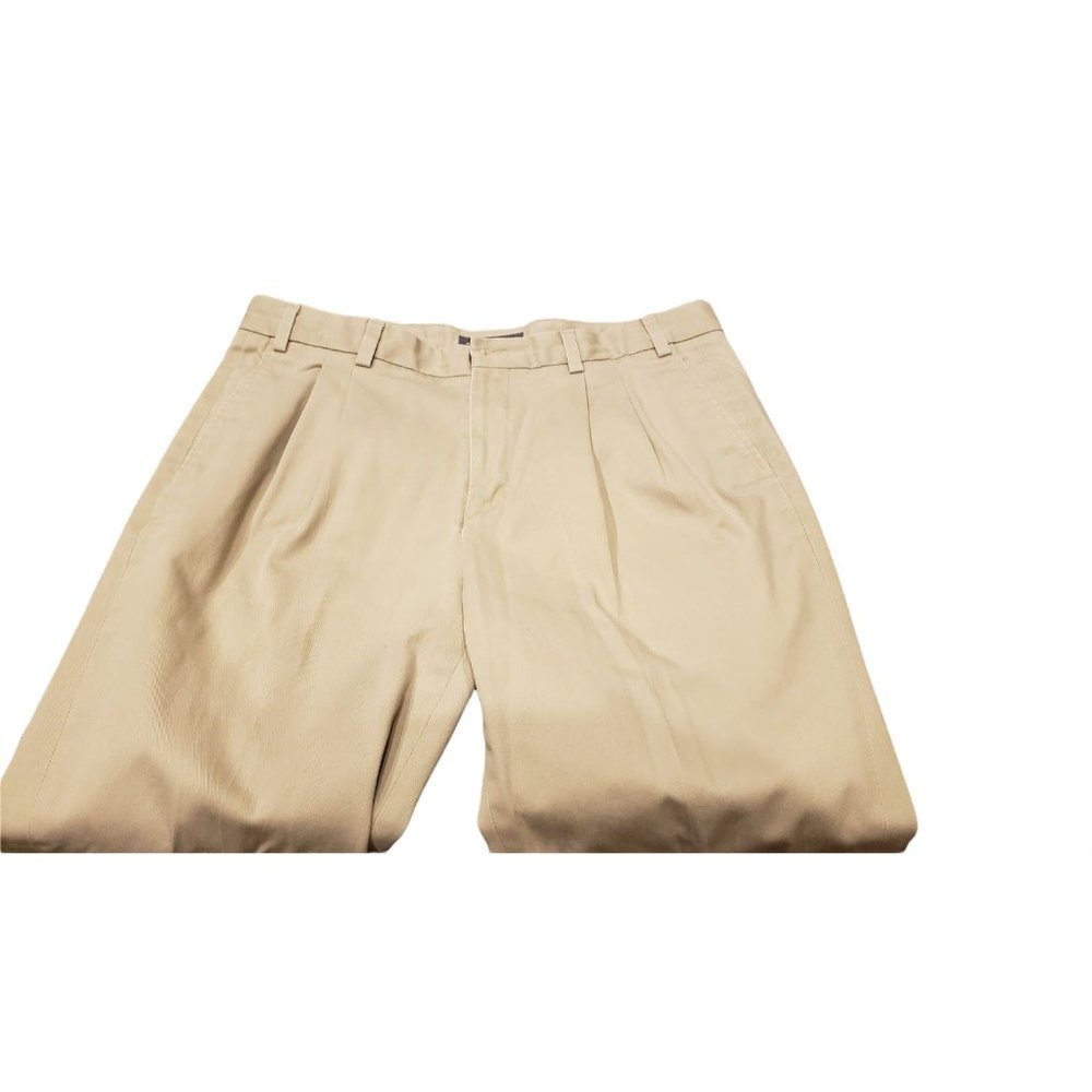 Eddie Bauer Mens pleated and cuffed casual pants 36 x 30 Classic fit